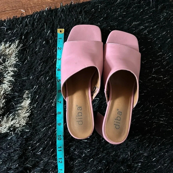 Diba Fashion Square chunky open toe platform mules Sz  10 - Picture 9 of 13